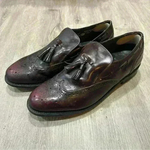 Executive Imperial O’Sullivan Tassel Wingtip Leather Oxford Loafers - Picture 1 of 7